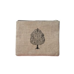 kosmetyczka lniana drzewo