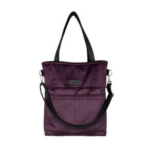 fioletowa torebka velvet