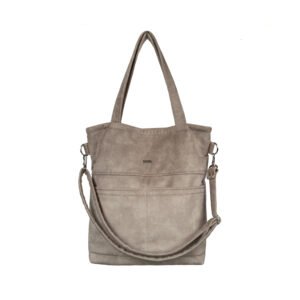 beżowa torebka velvet