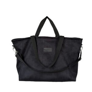 grand tote black nubuk